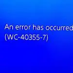 Reparar error WC-40355-7 en PS4