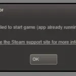 Reparar Steam: No se pudo iniciar el juego (aplicación que ya se está ejecutando)