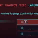 cyberpunk ajustes de idioma no se guardan