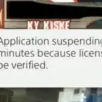 no se puede verificar la licencia la aplicación se cerrará en 15 minutos