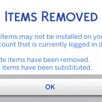 Cómo corregir el error "Elementos eliminados" en Sims 4