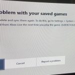 XBox: Hay un problema con tus partidas guardadas